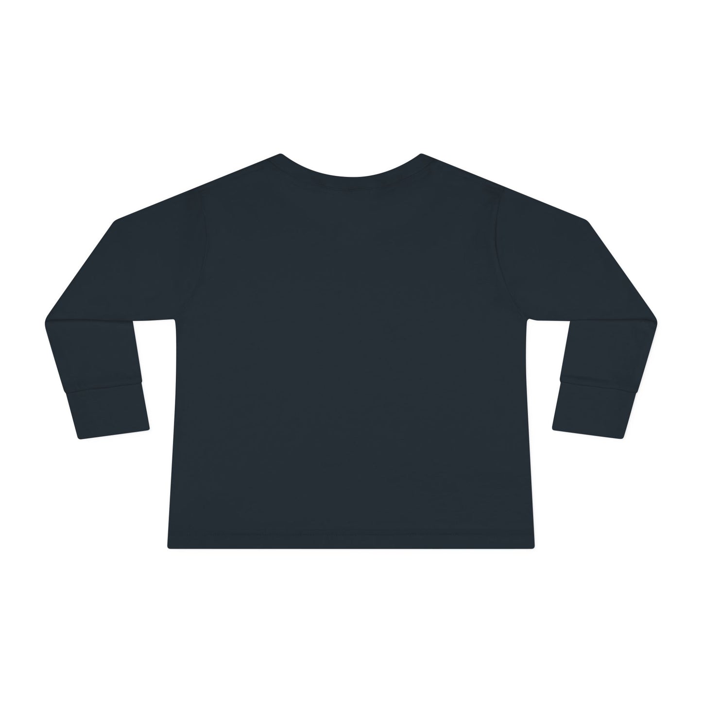 Health Toddler Long Sleeve Swim for Health shirt, featuring long sleeves with ribbed cuffs, ideal for pool or beach activities. Comfortable, structured fit for toddlers. Back of the shirt