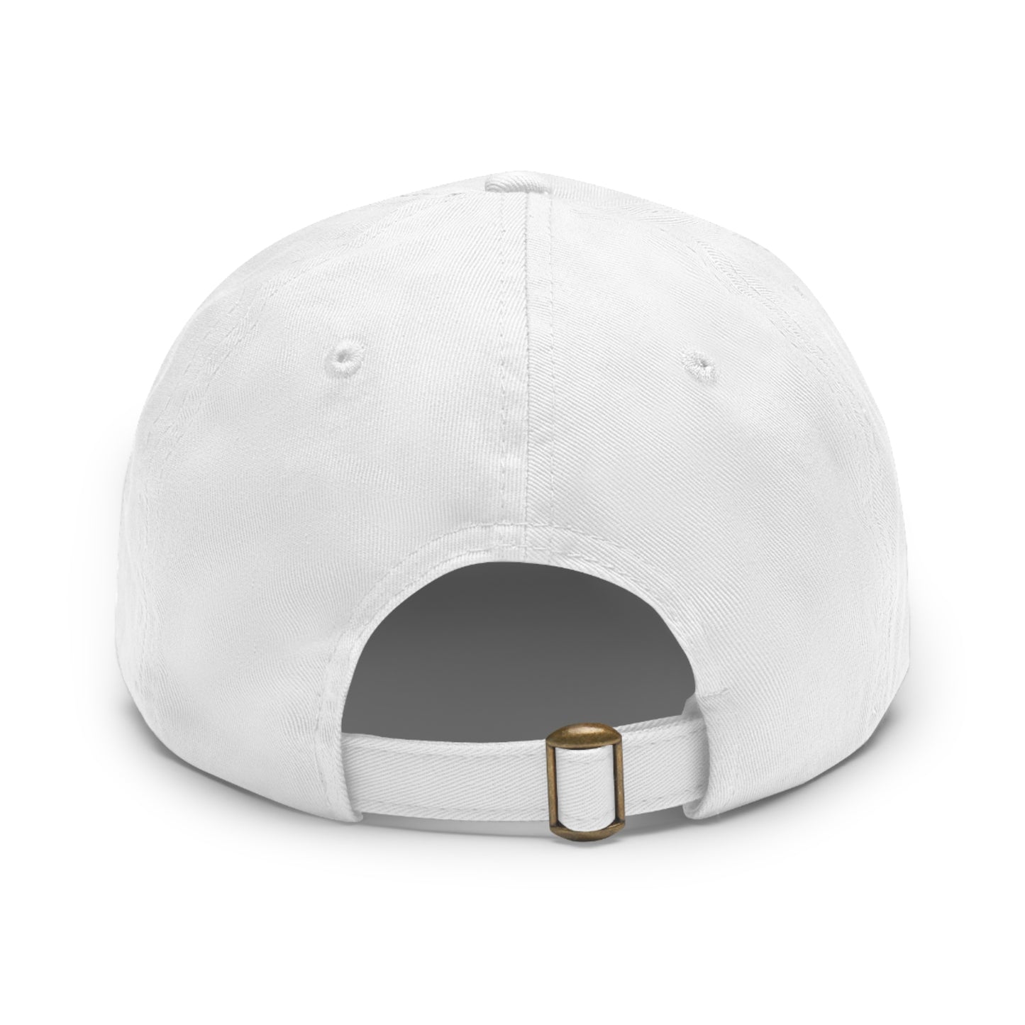 Unisex hat featuring Be the Light of Kindness on a PU leather patch, with a gold buckle and decorative stitching for a vintage look.