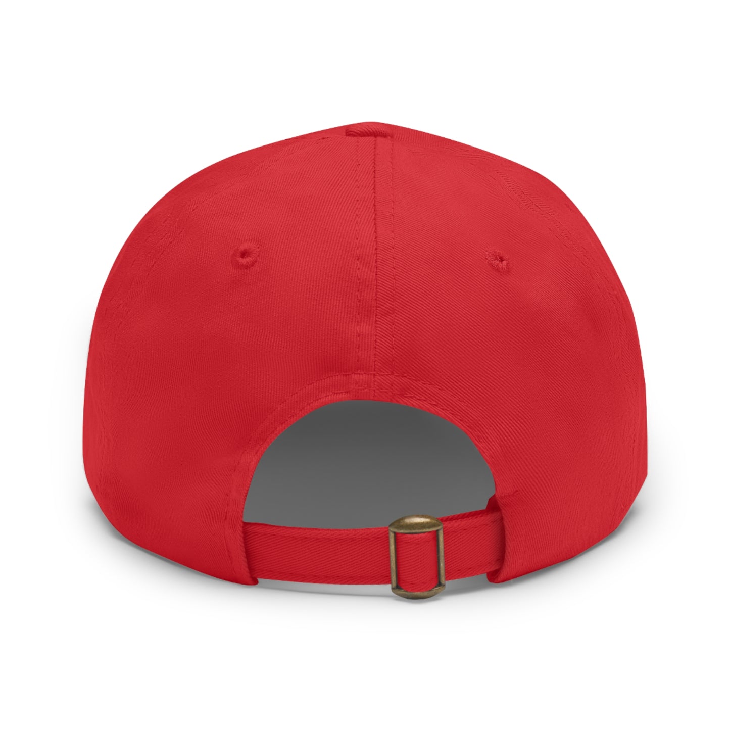 Unisex hat with Be the Light of Kindness on PU leather patch, featuring a metal buckle and durable chino twill fabric for casual style.