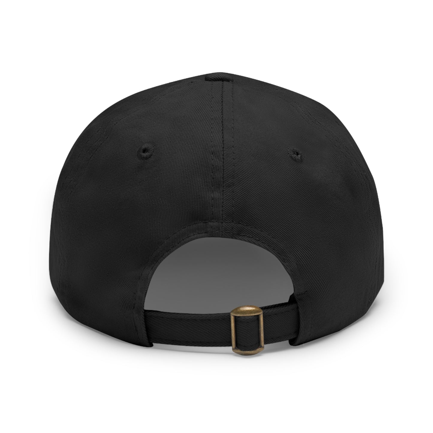 Unisex hat with 'Be the Light of Kindness' on PU leather patch, featuring a gold buckle closure and durable chino twill fabric.