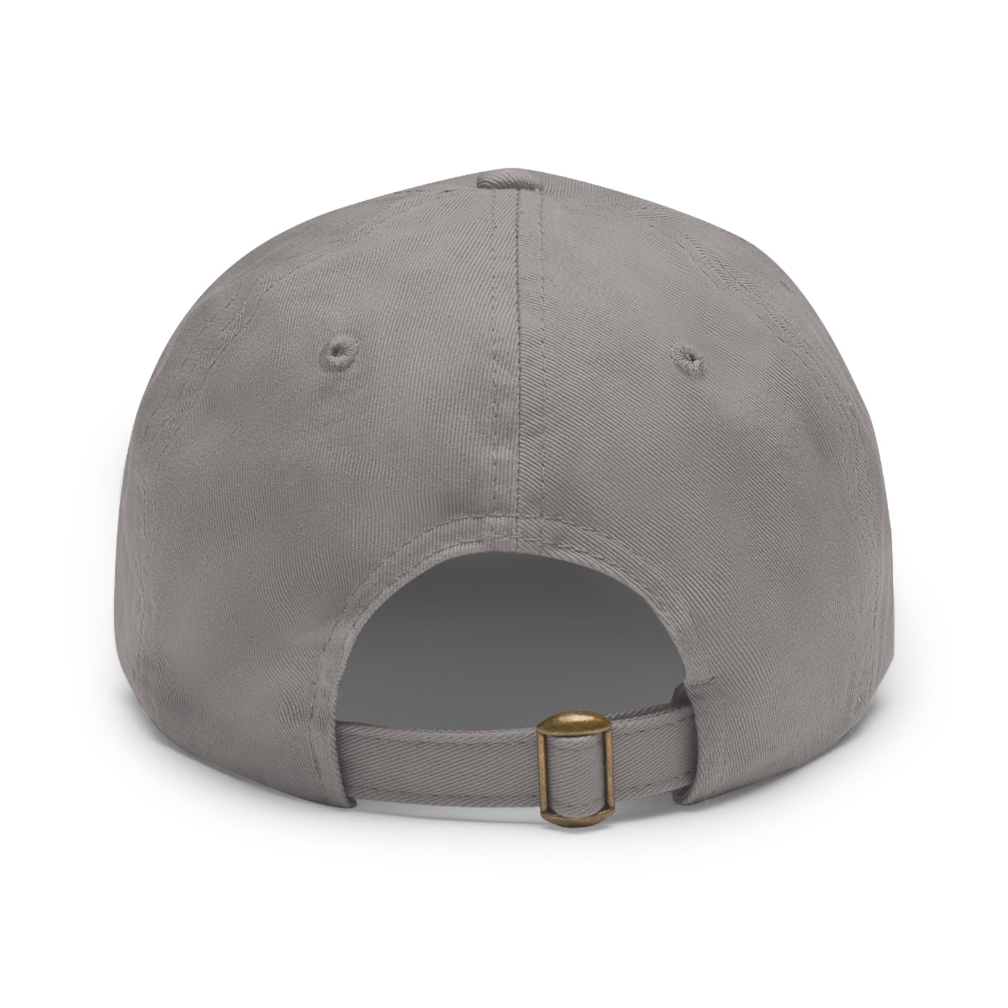 Unisex hat with 'Be the Light of Kindness' on a PU leather patch, featuring a gold buckle closure and durable chino twill fabric.