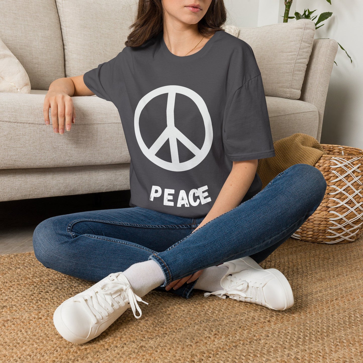 Peace Sign Adult T-Shirt | Love and Peace