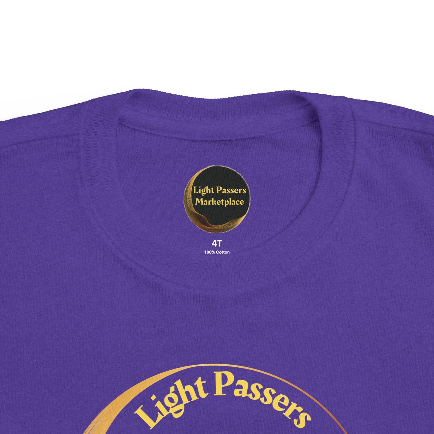 Toddler's Tee - 'Do Good Deeds' Light Passers Relay Design featuring yellow text on a purple shirt, promoting positivity with a comfortable, classic fit.