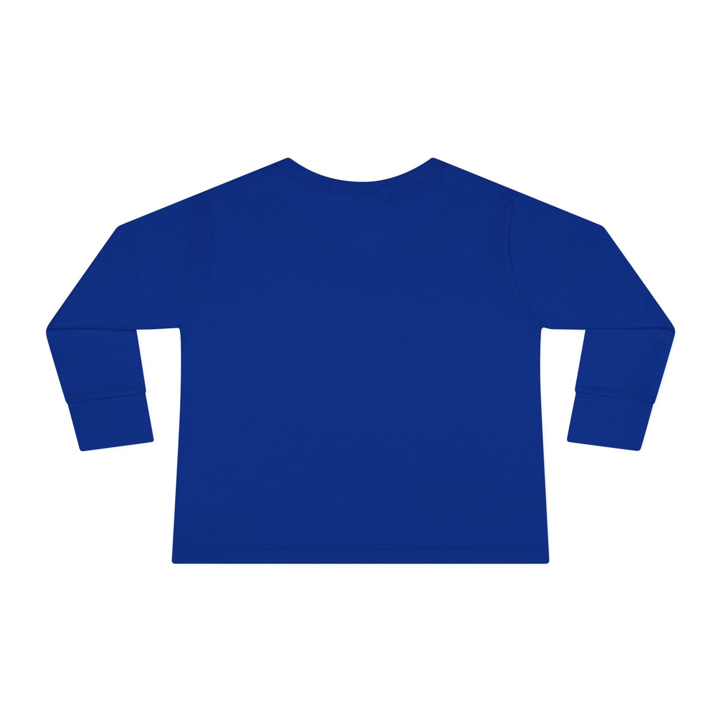 Health Toddler Long Sleeve Swim for Health tee with ribbed cuffs and collar, designed for comfort and structure, ideal for pool or beach activities. Back of the shirt.