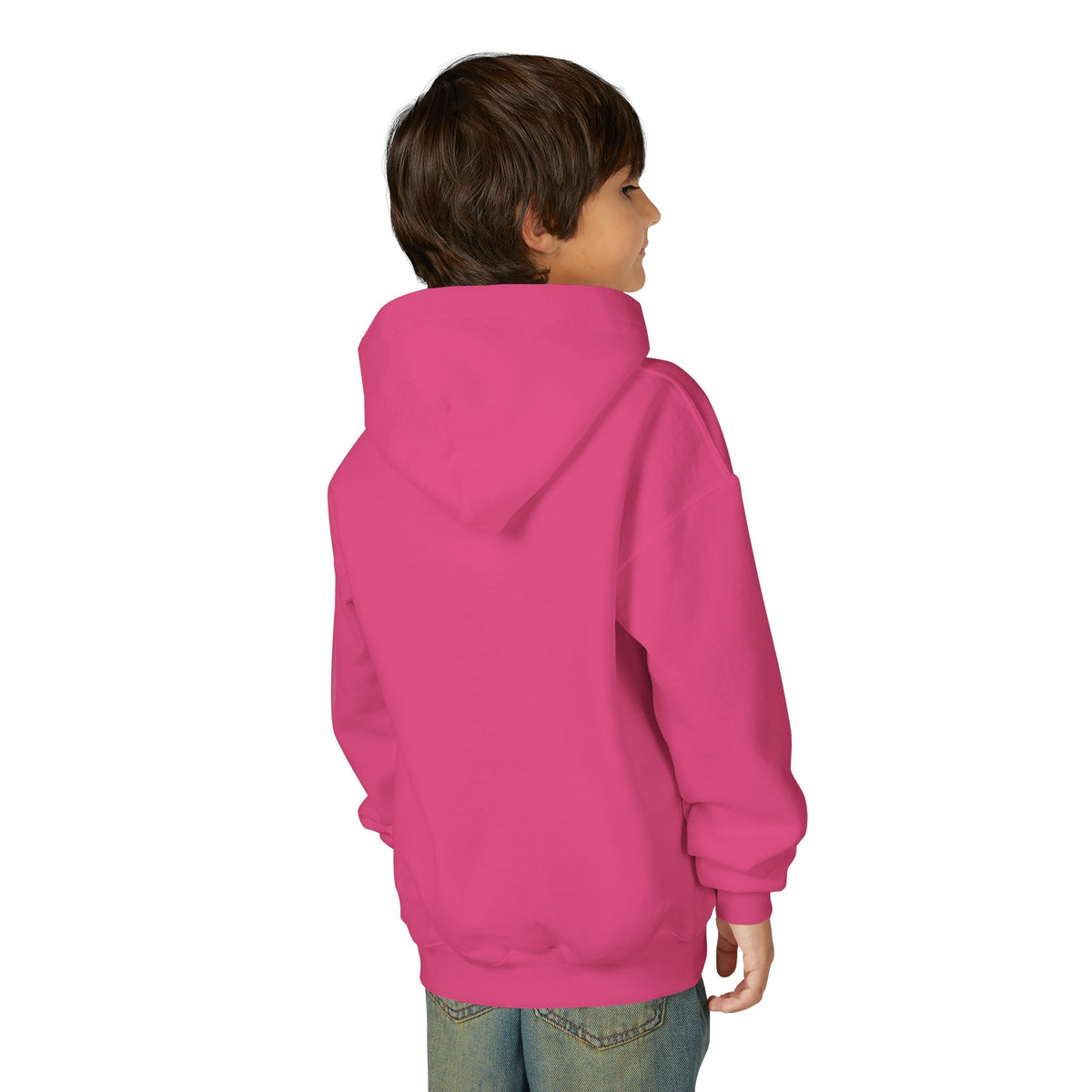Brave Penguin Youth Hoodie – Cute Sledding Penguin "I Am Brave" Kids Sweatshirt