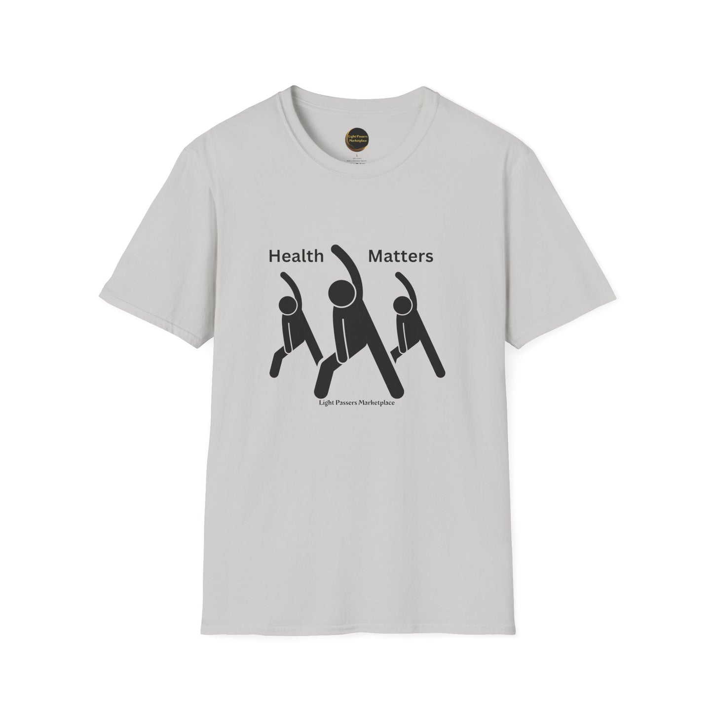 A unisex soft-style t-shirt with a graphic design, made of 100% ring-spun cotton for comfort and durability. Features twill tape shoulders, no side seams, and a ribbed collar. Ethically sourced and Oeko-Tex certified.