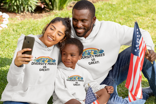"Diversity Makes Us Great" Hooded Sweatshirt (Toddler)