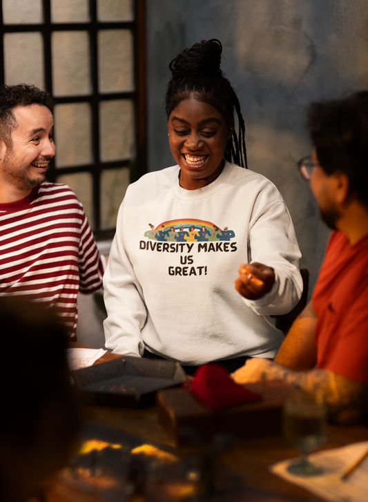"Diversity Makes Us Great" Hooded Sweatshirt (Unisex)