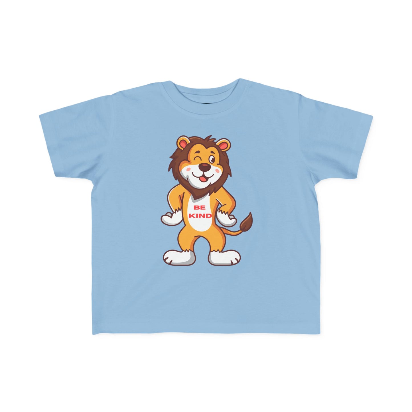 Toddler Tee — Cute Lion “Be Kind” Graphic Kids Shirt