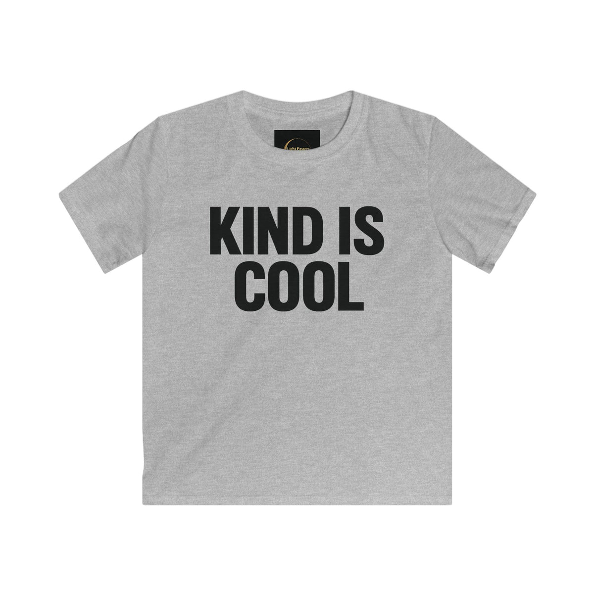 Youth Kids Tee — "Kind Is Cool" Positive Message T-Shirt