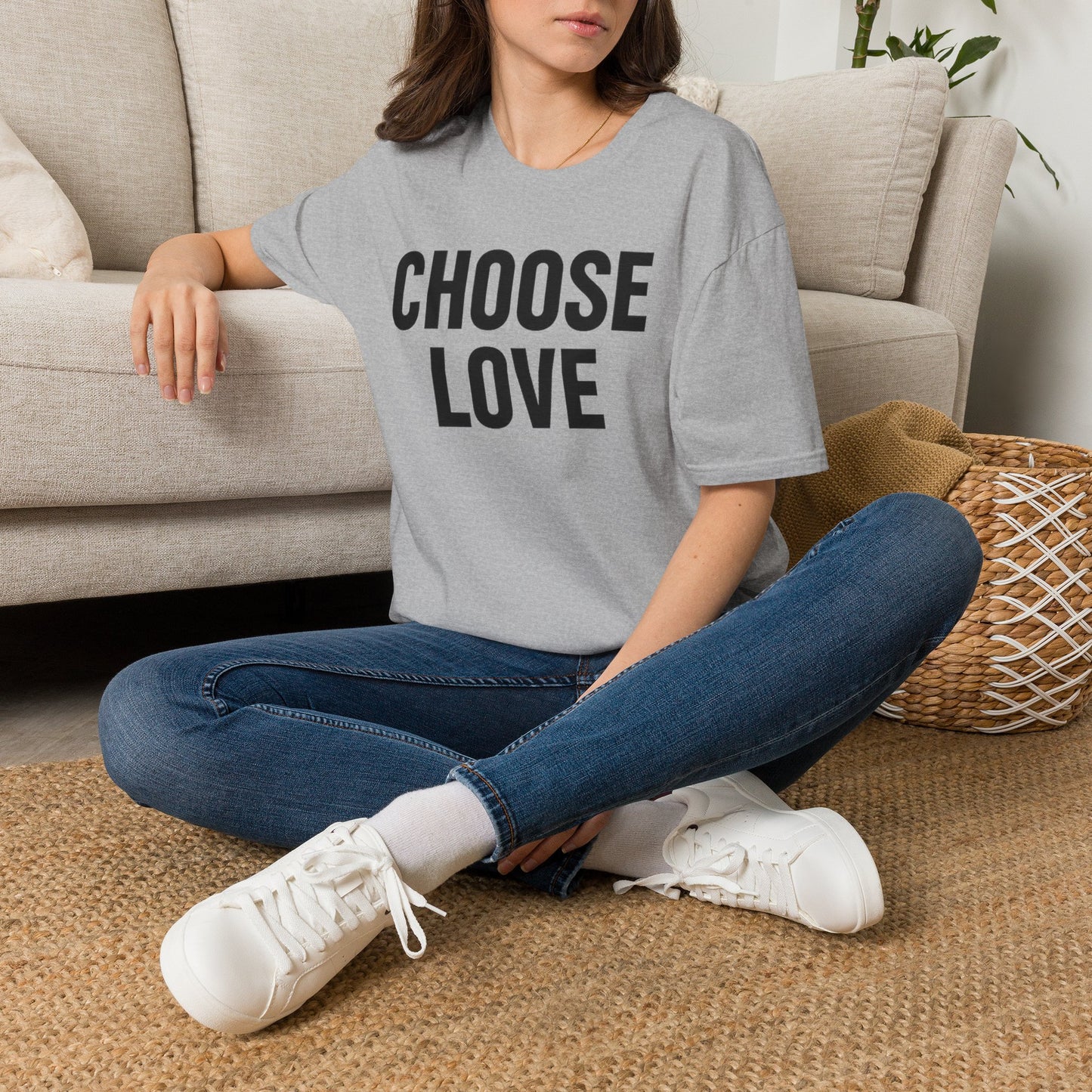 Choose Love Adult Unisex T-Shirt — Bold  Inspirational