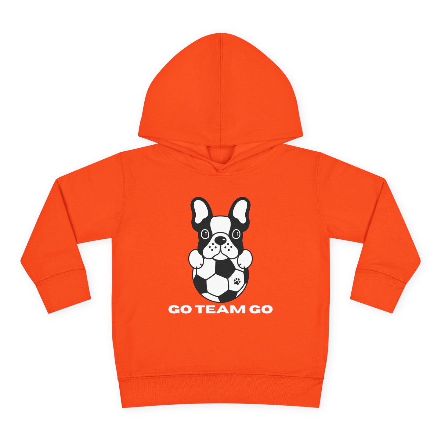 Teams Soccer Dog Go Team Go Toddler Hooded Sweatshirt