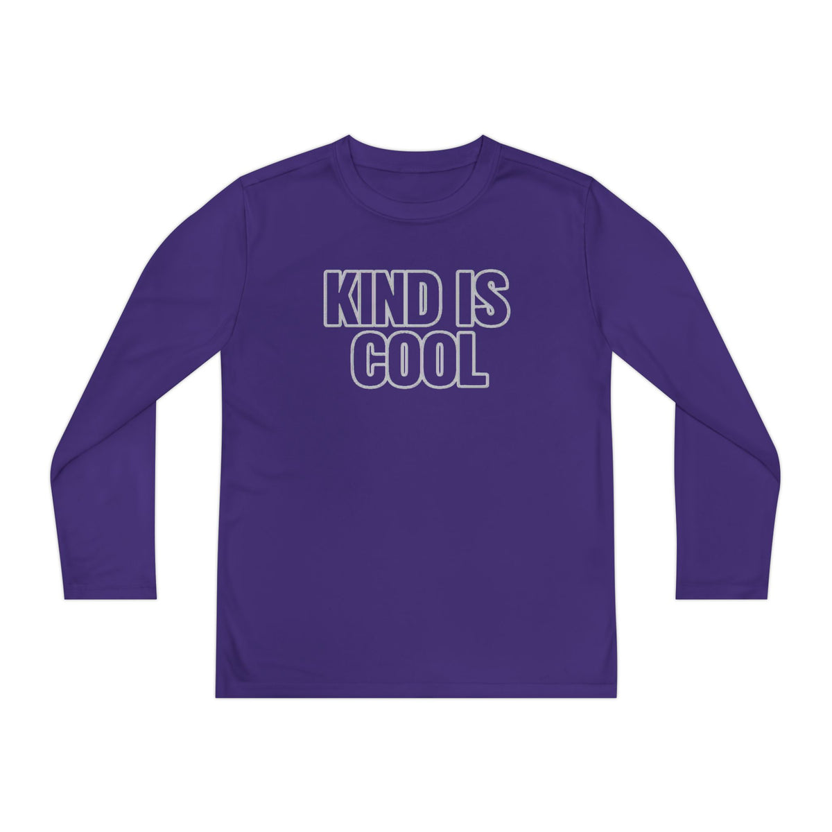 Youth Long Sleeve Tee — "Kind Is Cool" Positive Message Shirt