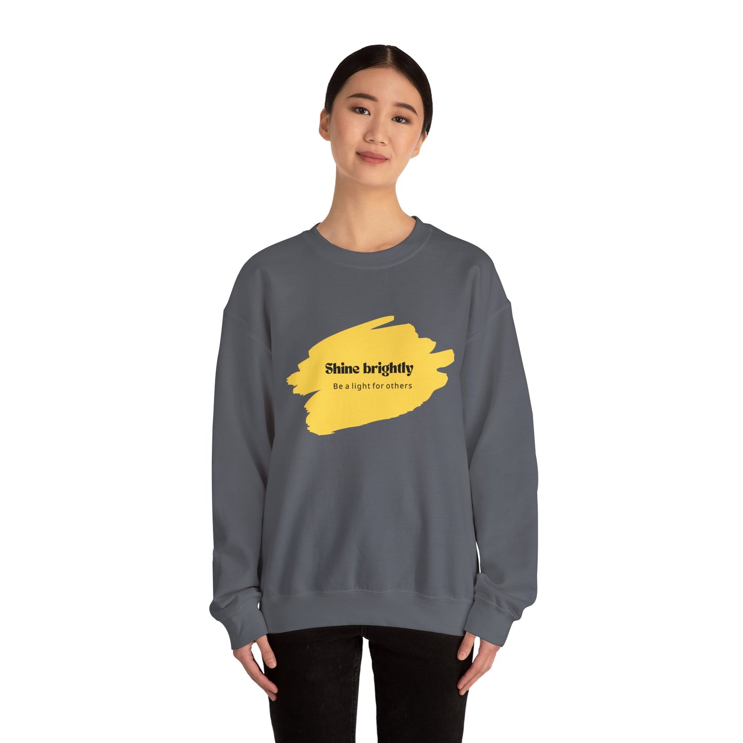 The Light Inspirational Crewneck Sweatshirt - Shine Brightly and Be the Light for Others