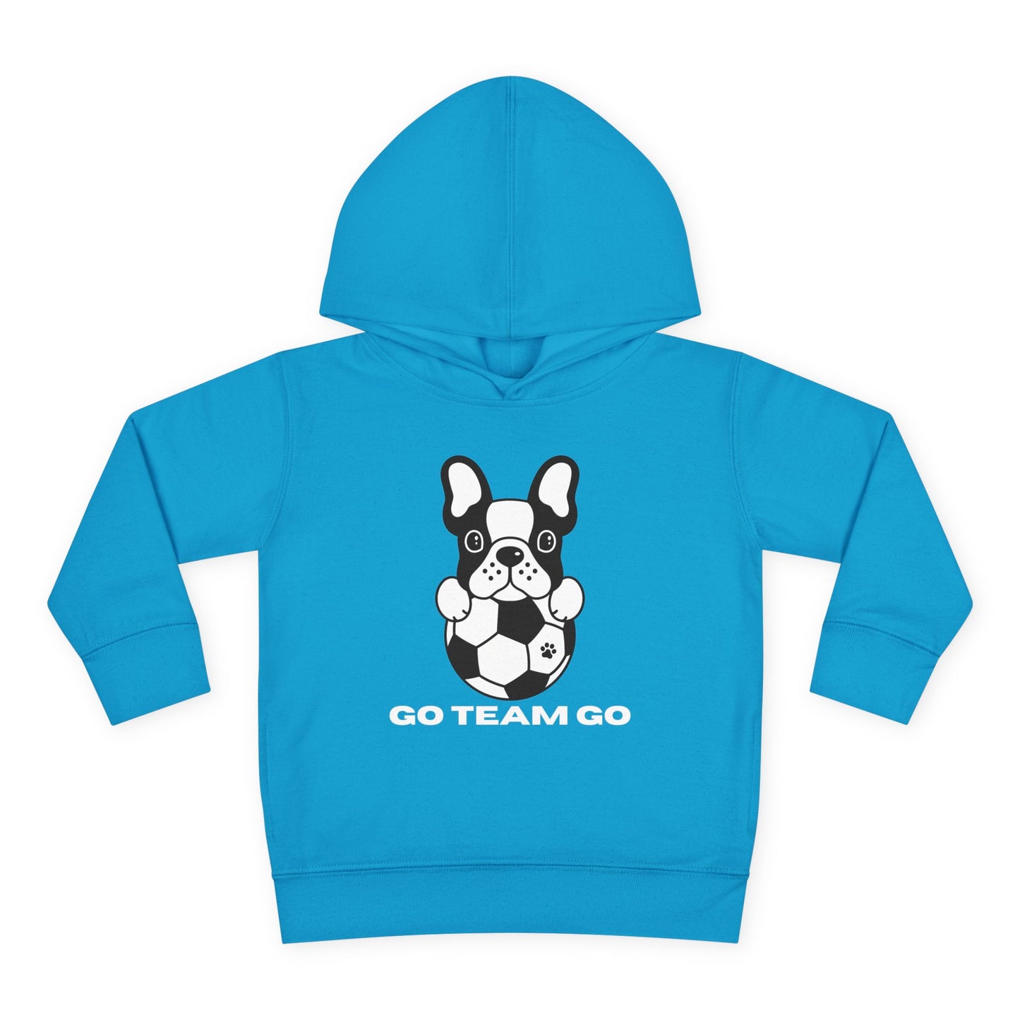 Teams Soccer Dog Go Team Go Toddler Hooded Sweatshirt