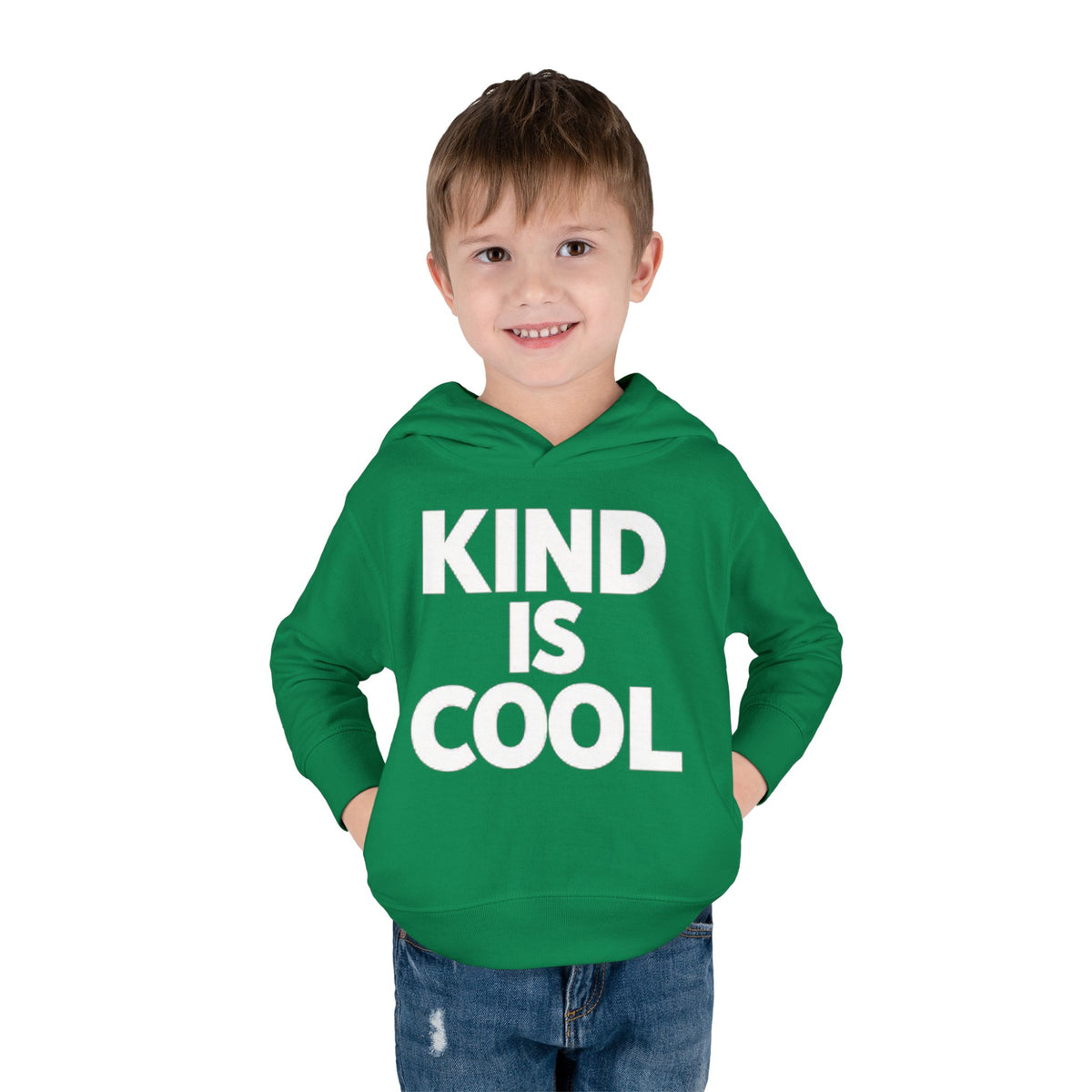Toddler Hoodie — "Kind Is Cool" Fleece Pullover