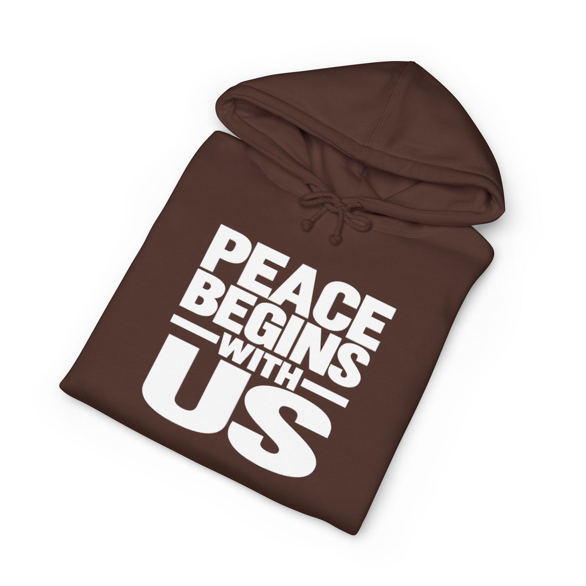 Peace Begins With Us Adult Unisex Hoodie — Inspirational Pullover