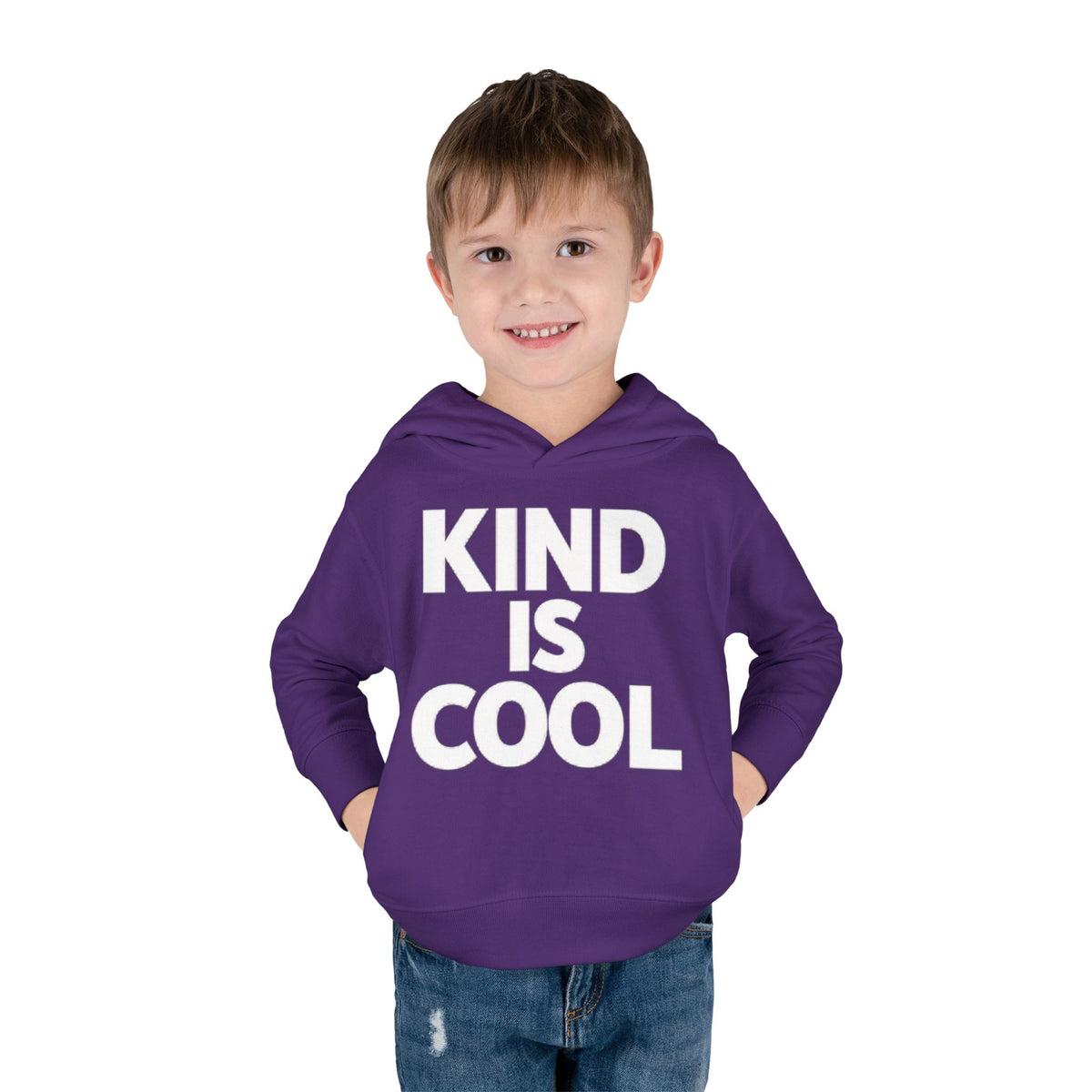 Toddler Hoodie — "Kind Is Cool" Fleece Pullover
