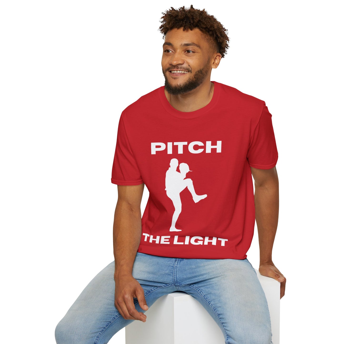 PITCH The LIGHT white lettering Adult Unisex T-Shirt