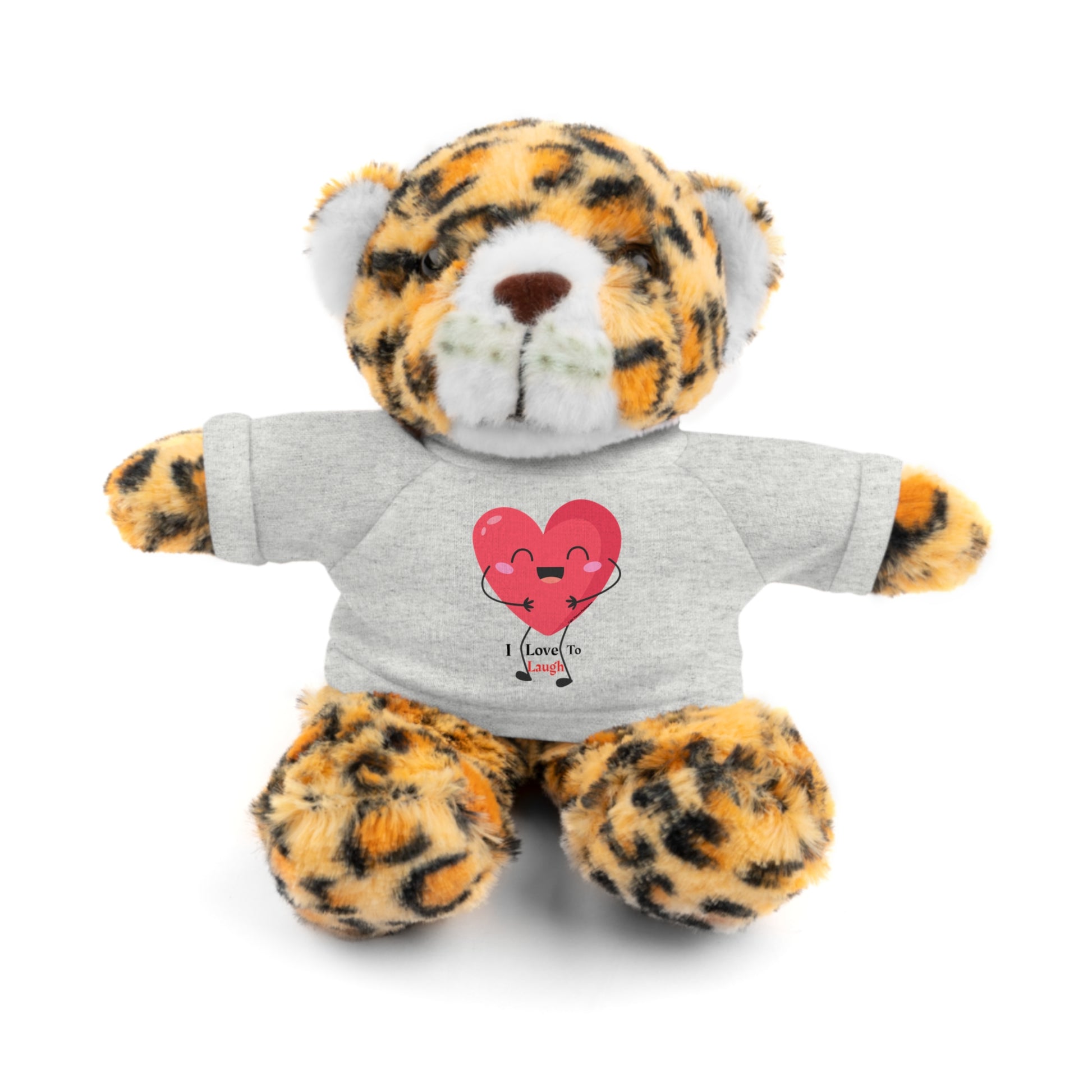 Cool Stuff Stuffies: a plush animal with a removable, customizable shirt, ideal for gifts. Choose from Bear, Sheep, Bunny, Jaguar, Panda, or Lion.
