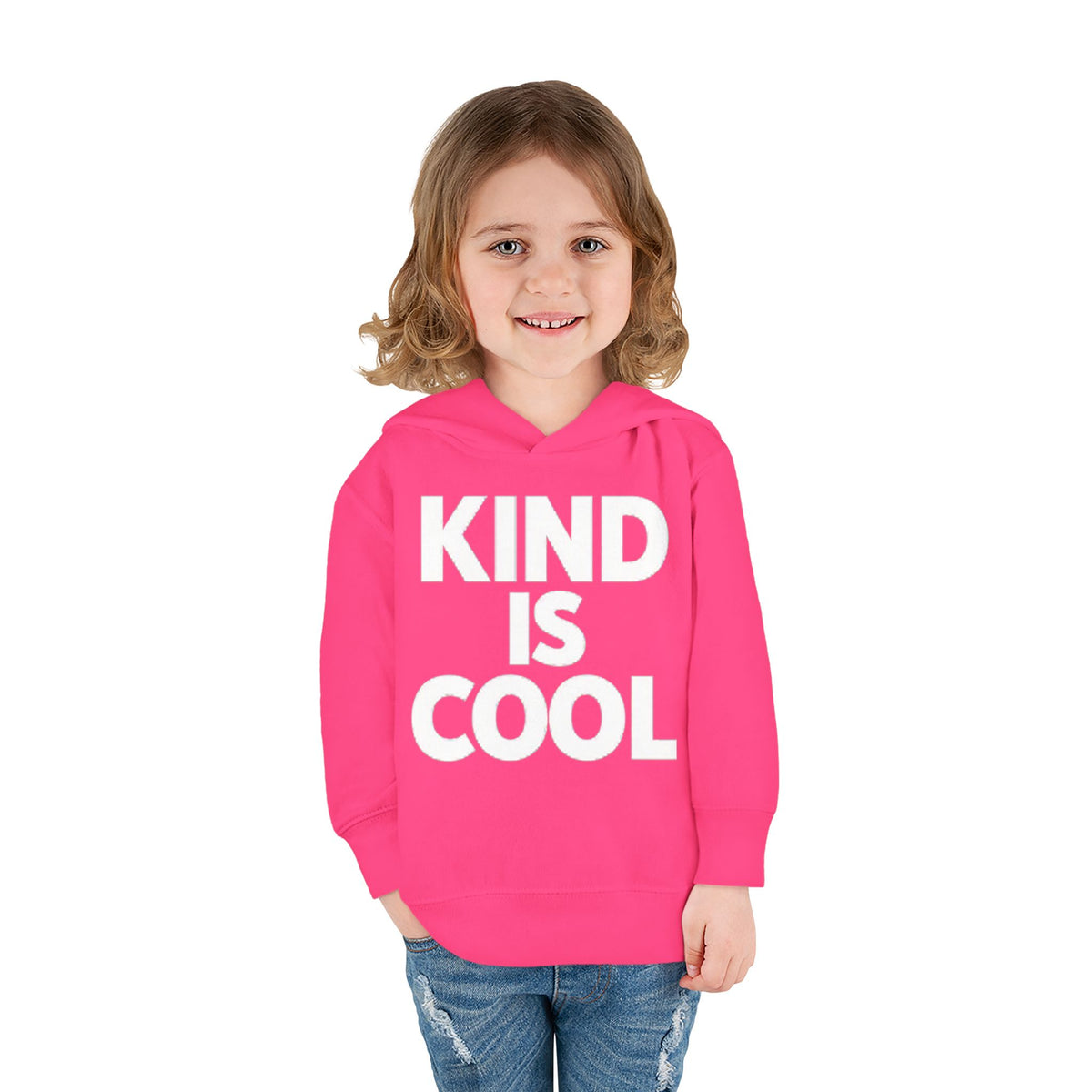 Toddler Hoodie — "Kind Is Cool" Fleece Pullover