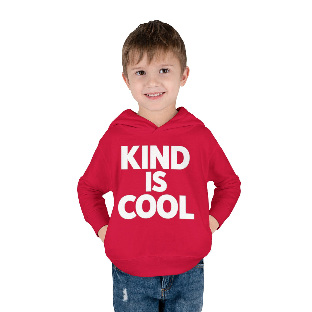 Toddler Hoodie — "Kind Is Cool" Fleece Pullover