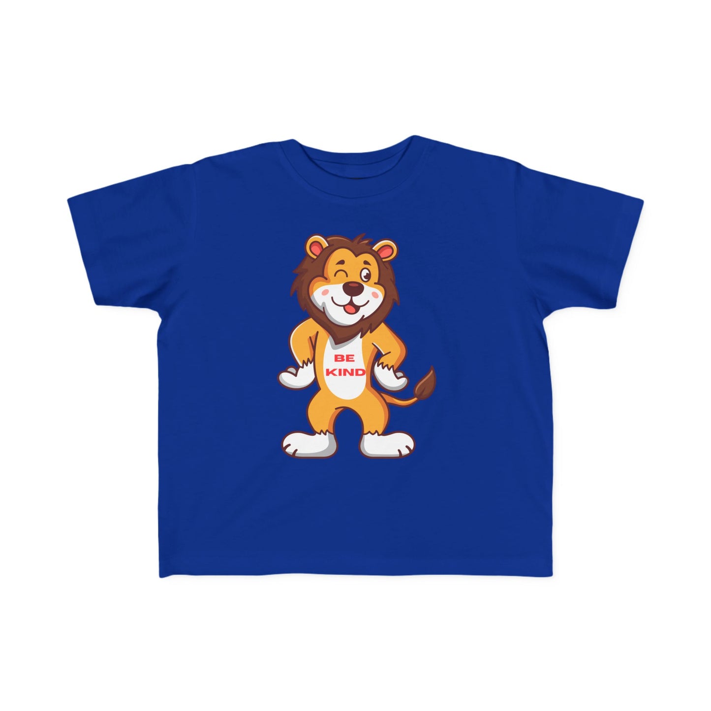 Toddler Tee — Cute Lion “Be Kind” Graphic Kids Shirt