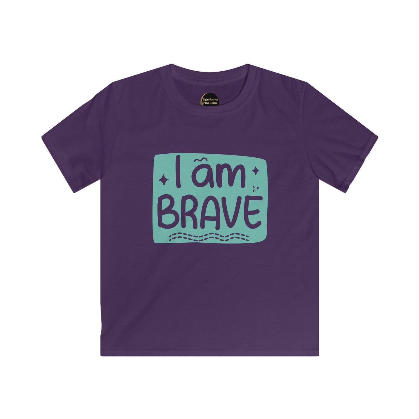 Kids /Youth Tee — "I Am Brave" Inspirational Graphic Shirt for Children