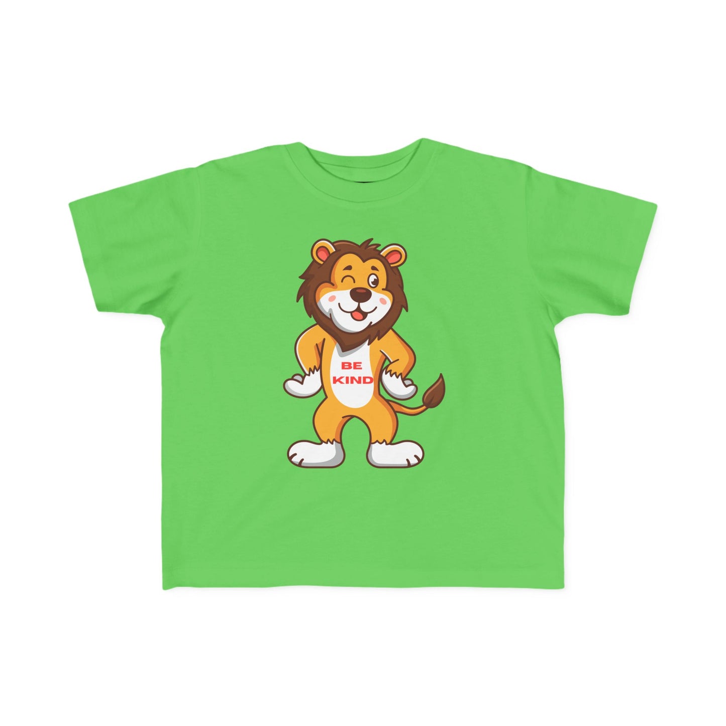 Toddler Tee — Cute Lion “Be Kind” Graphic Kids Shirt