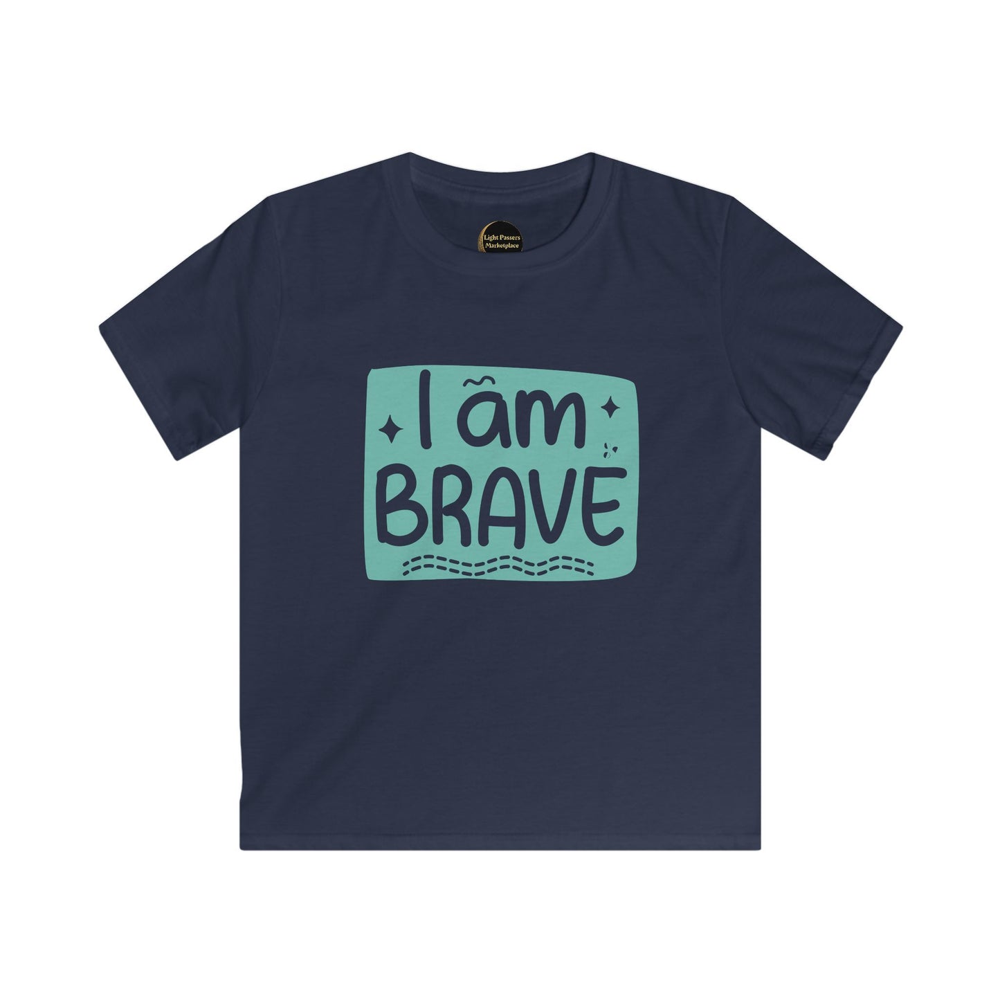 Kids /Youth Tee — "I Am Brave" Inspirational Graphic Shirt for Children