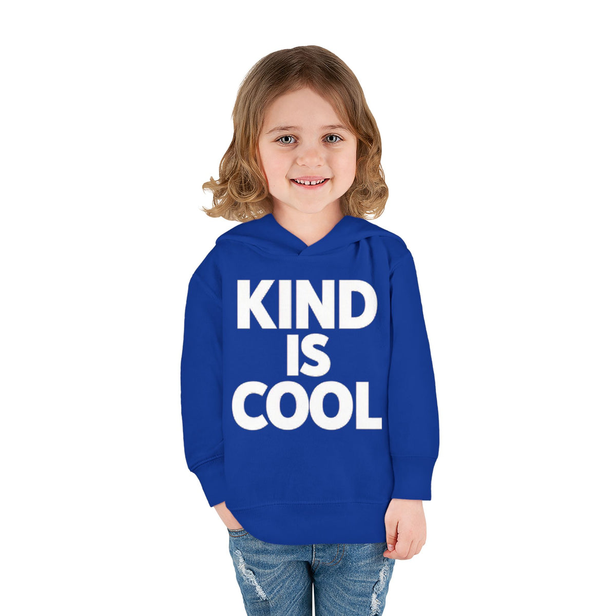Toddler Hoodie — "Kind Is Cool" Fleece Pullover