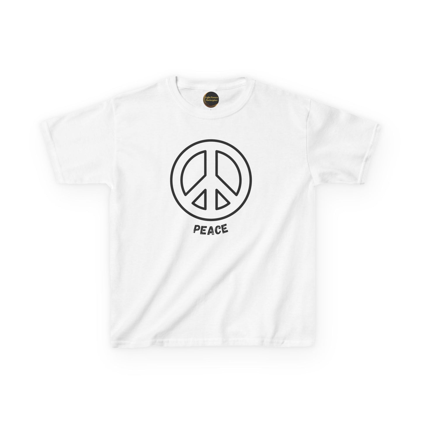 Youth/ Kids Black or white Peace Symbol T-Shirt