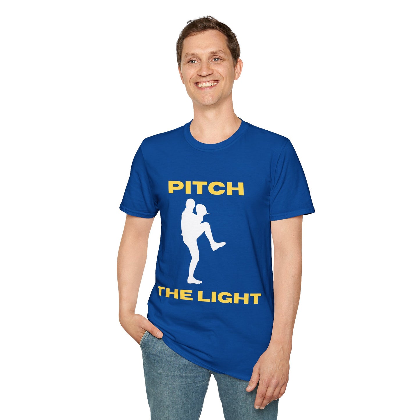 PITCH THE LIGHT white lettering Adult Unisex T-Shirt