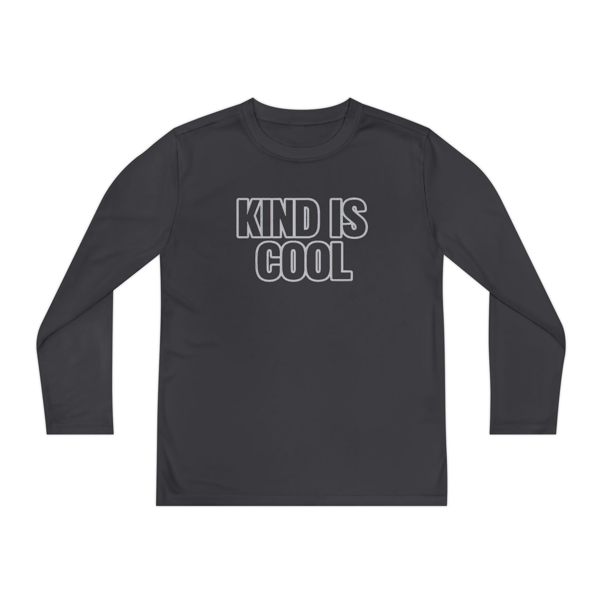 Youth Long Sleeve Tee — "Kind Is Cool" Positive Message Shirt