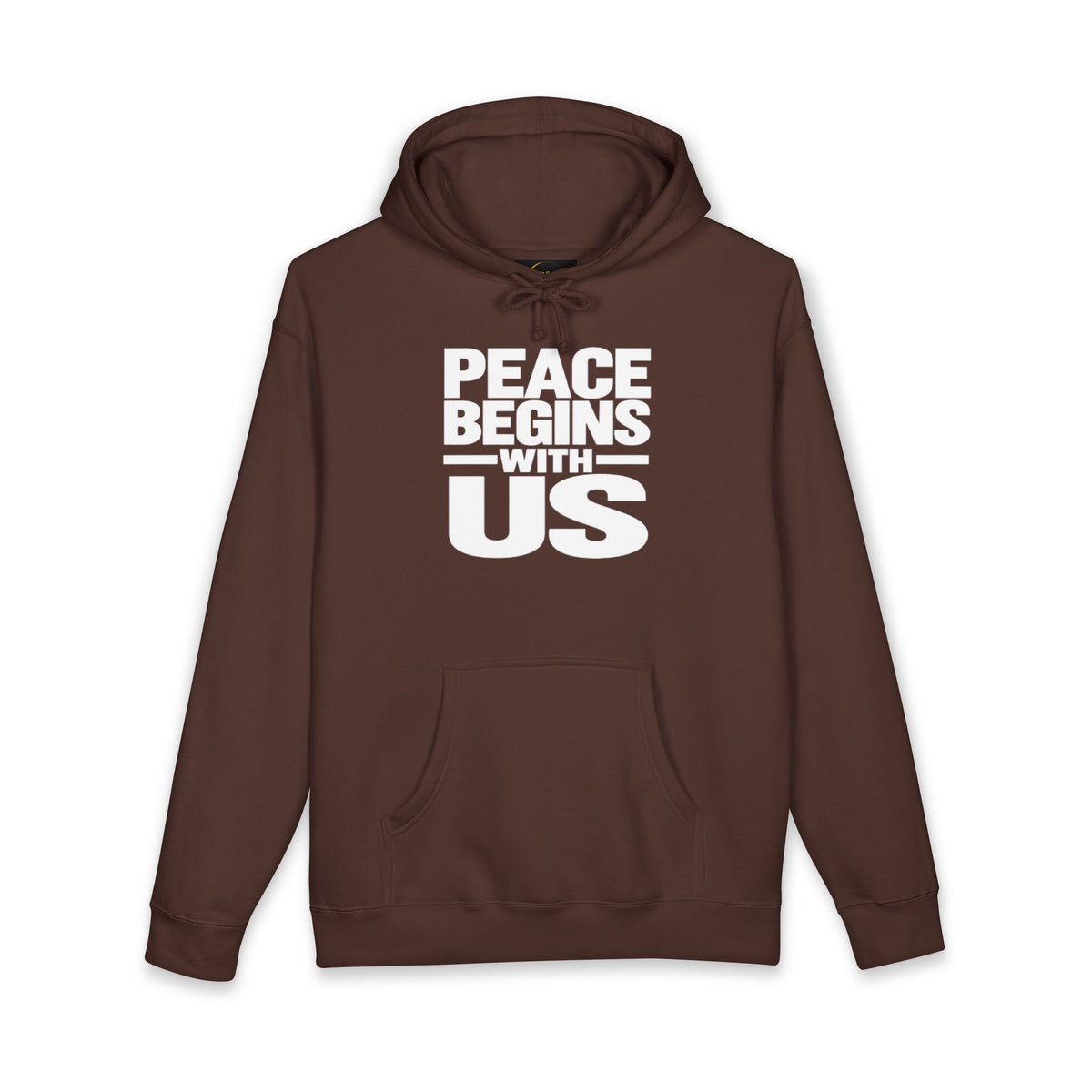 Peace Begins With Us Adult Unisex Hoodie — Inspirational Pullover