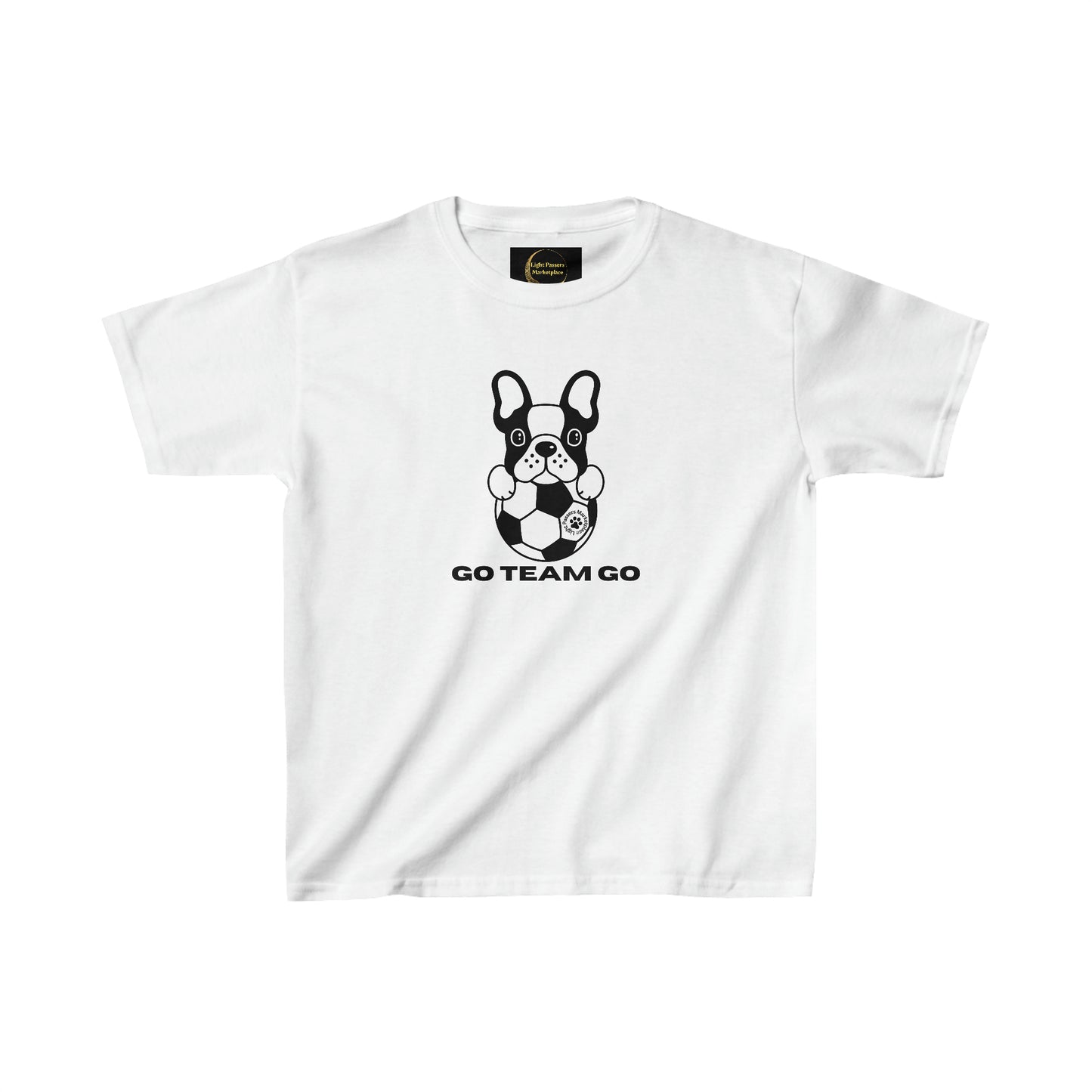 Light Passers Marketplace Soccer Dog Youth Heavy Cotton™ T-shirt, Fitness, Mental Health