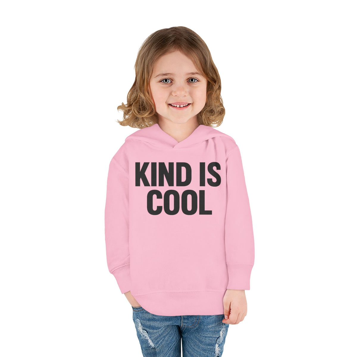 Toddler Hoodie — "Kind Is Cool" Fleece Pullover