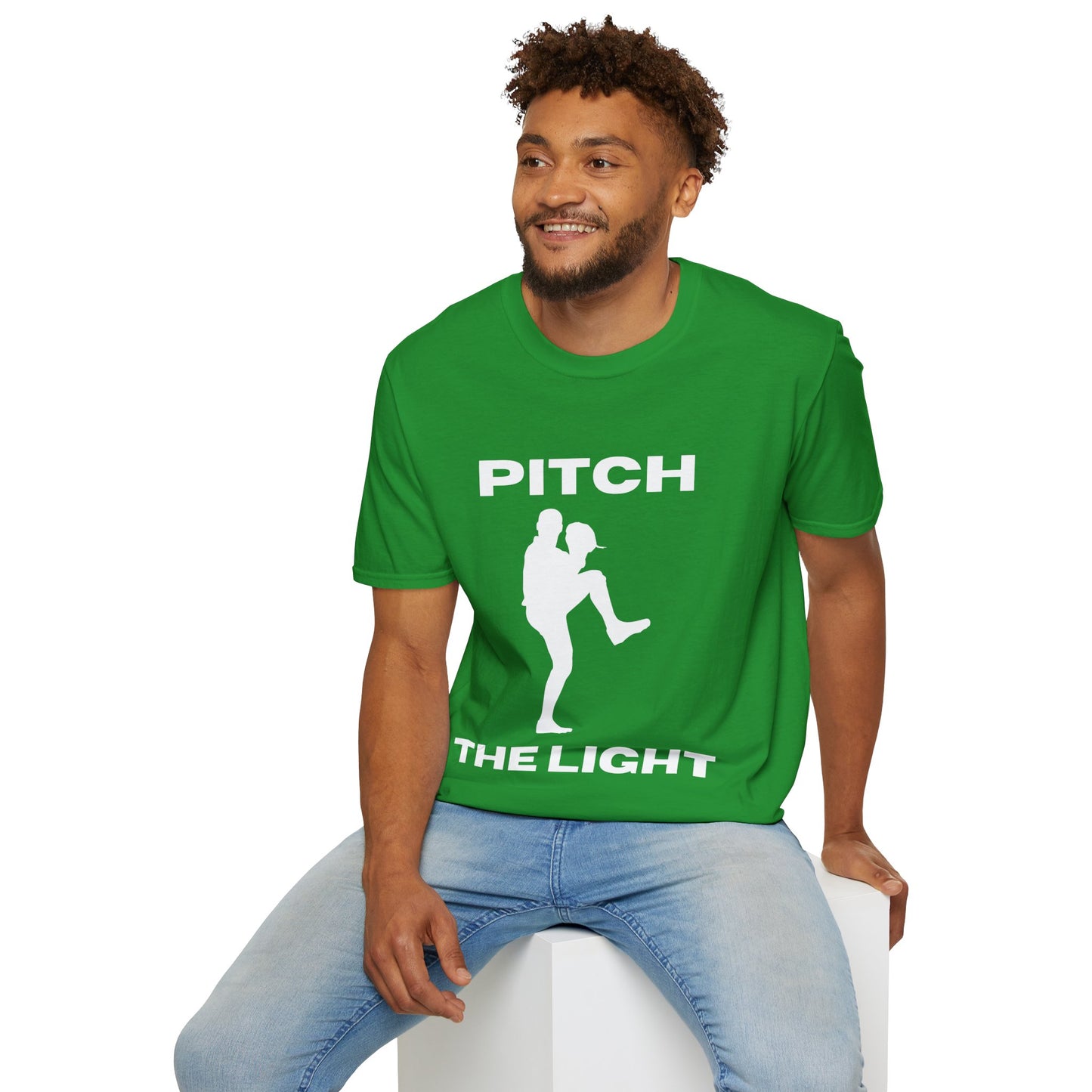 PITCH The LIGHT white lettering Adult Unisex T-Shirt