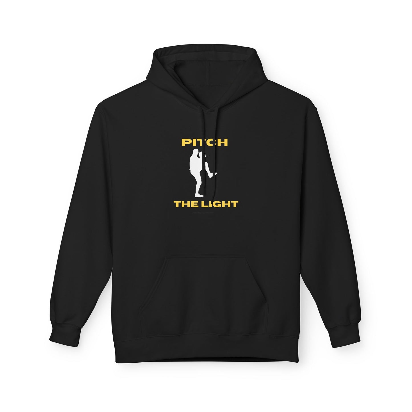 Adult Unisex Pitch The Light Hoodie – Baseball Silhouette Graphic Pullover
