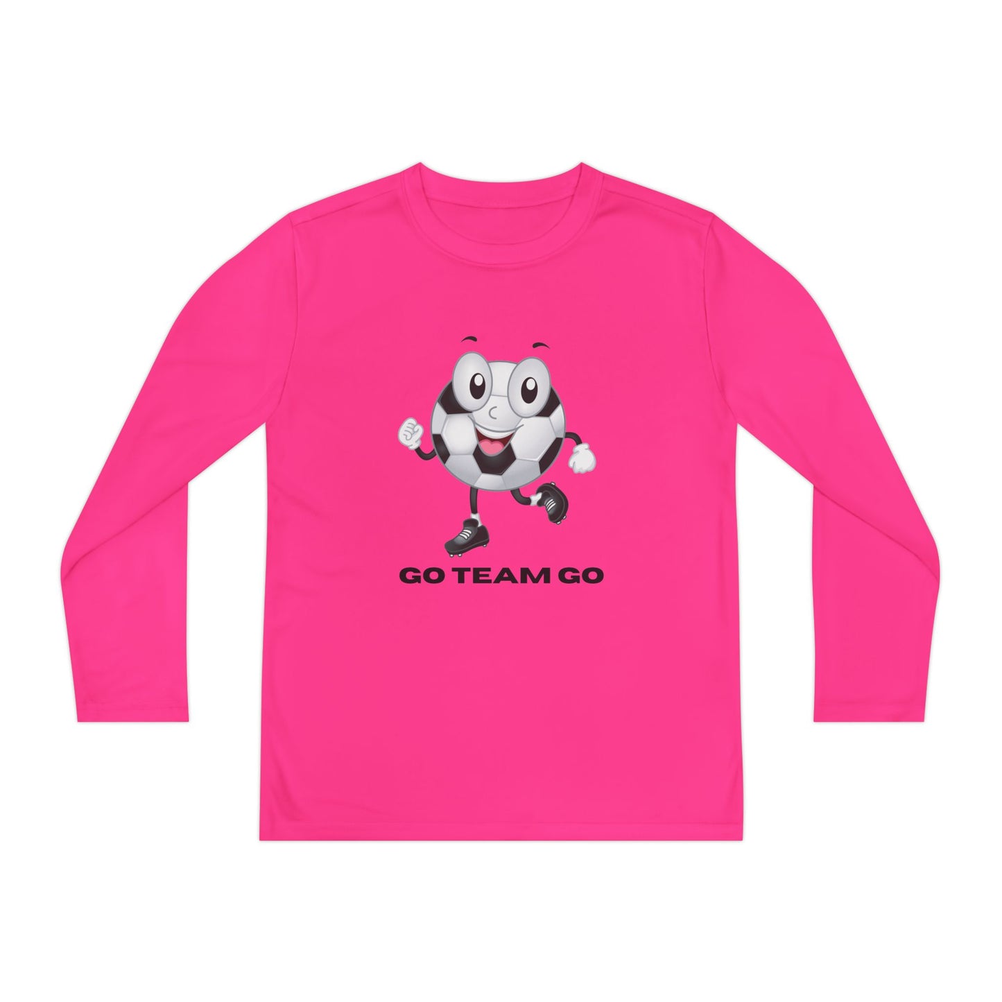 Youth Long Sleeve Soccer Ball Guy Go Team Go