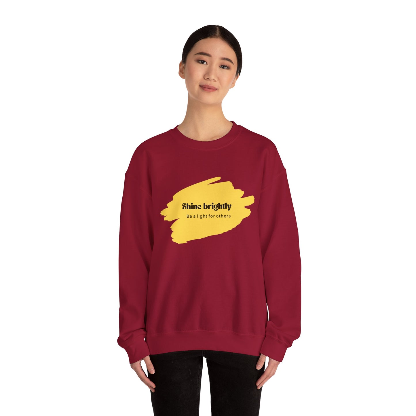 The Light Inspirational Crewneck Sweatshirt - Shine Brightly and Be the Light for Others