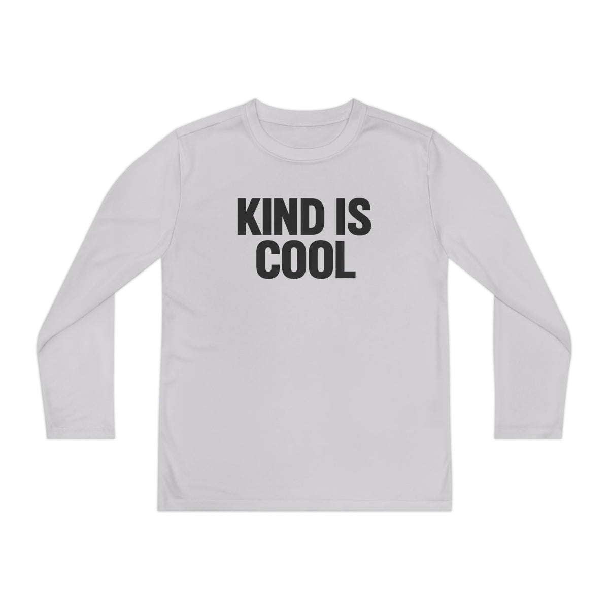 Youth Long Sleeve Tee — "Kind Is Cool" Positive Message Shirt