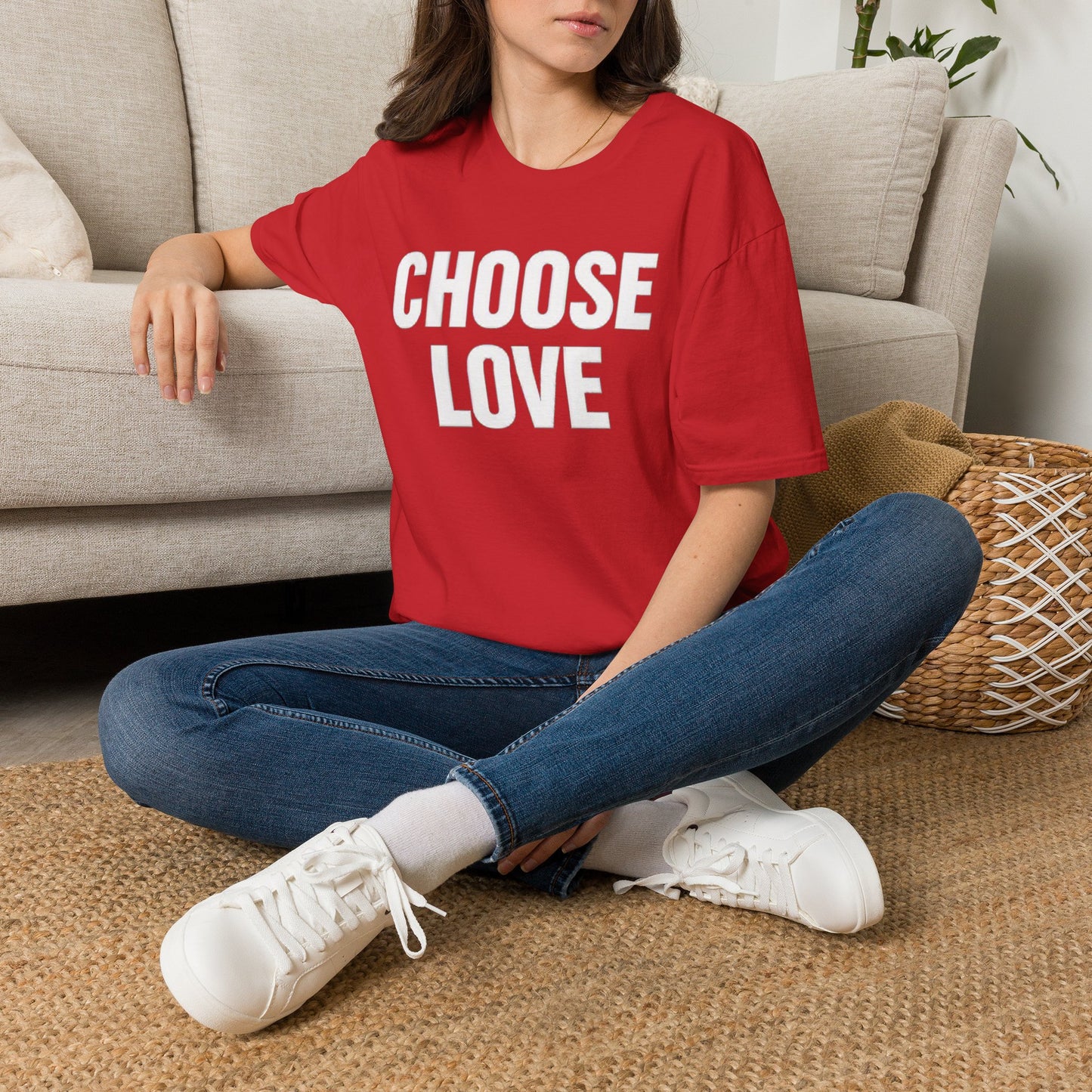 Choose Love Adult Unisex T-Shirt — Bold  Inspirational