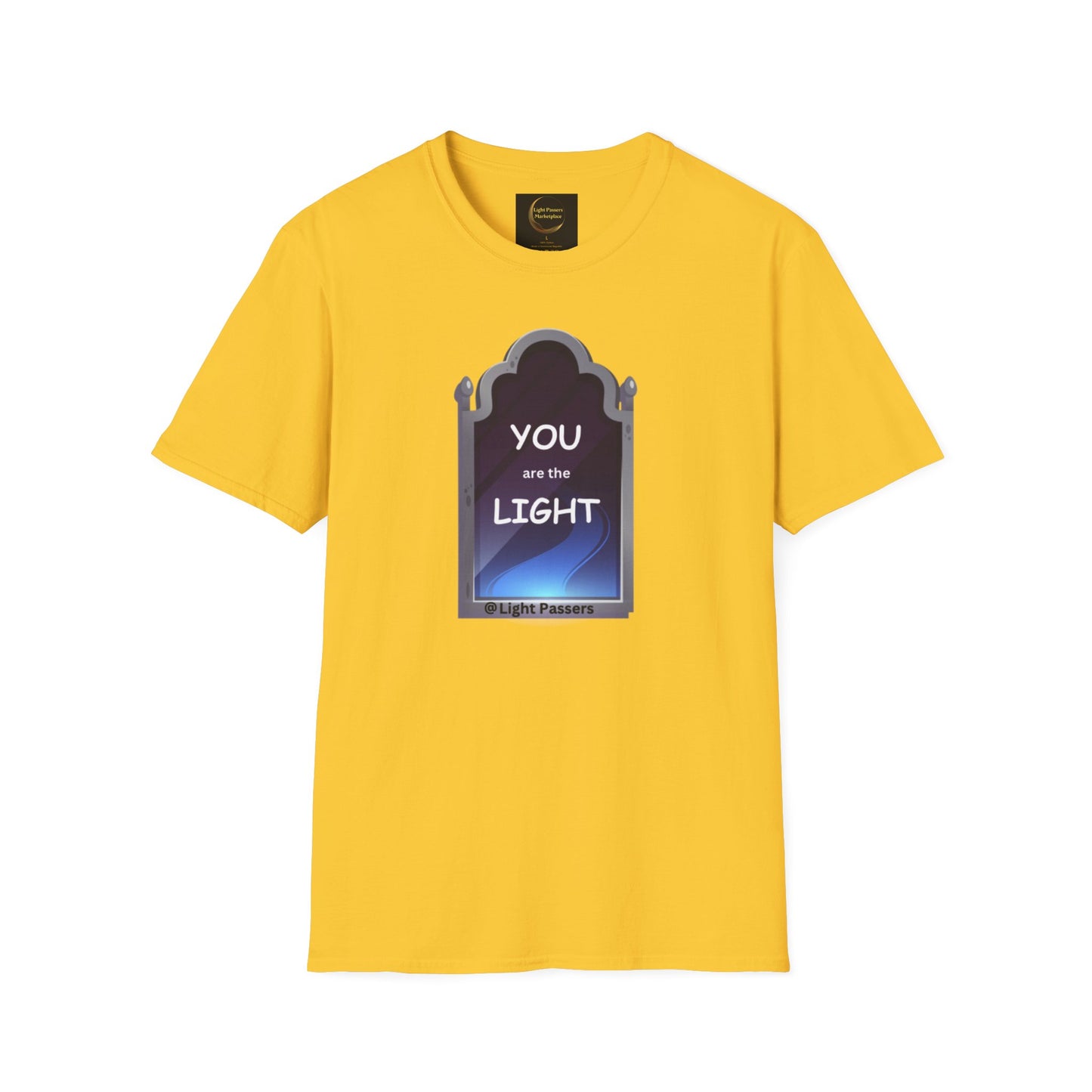 Light Passers Marketplace You are the Light to Mirror Hope Unisex Soft Cotton T-shirt, Inspirational Messages, Mental Health, Simple Messages