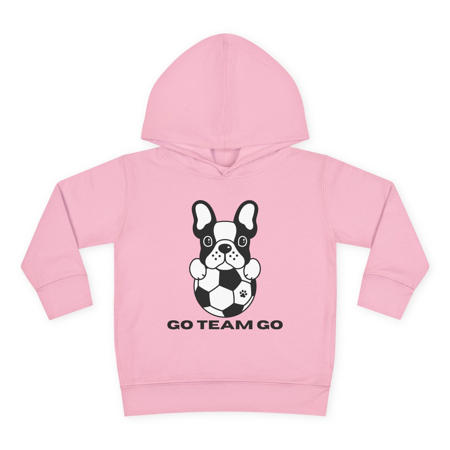 Teams Soccer Dog Go Team Go Toddler Hooded Sweatshirt