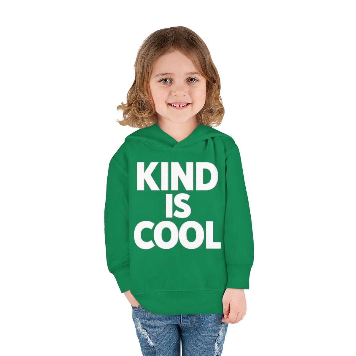 Toddler Hoodie — "Kind Is Cool" Fleece Pullover