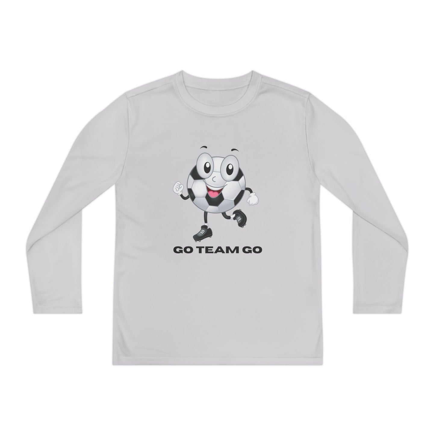 Youth Long Sleeve Soccer Ball Guy Go Team Go