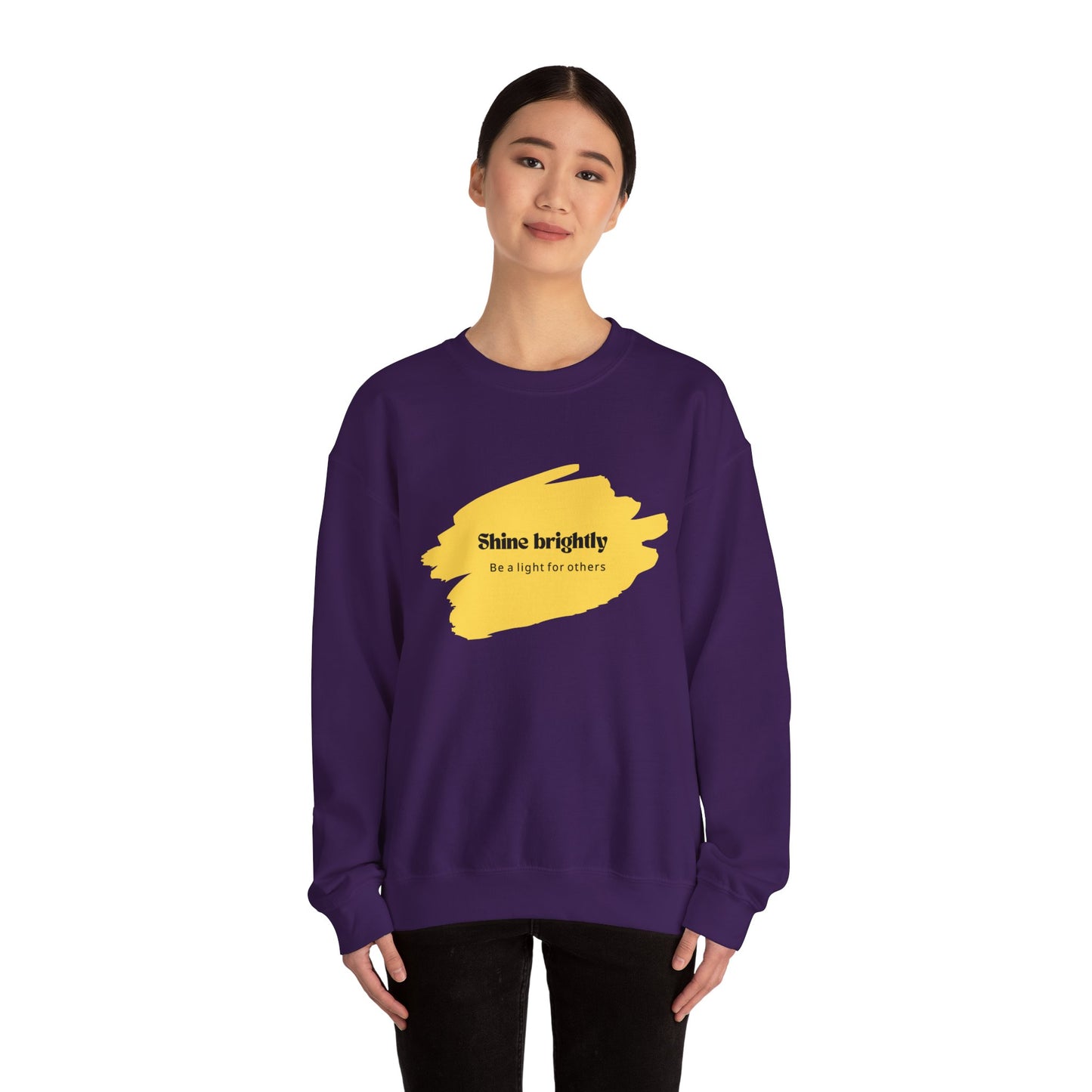 The Light Inspirational Crewneck Sweatshirt - Shine Brightly and Be the Light for Others