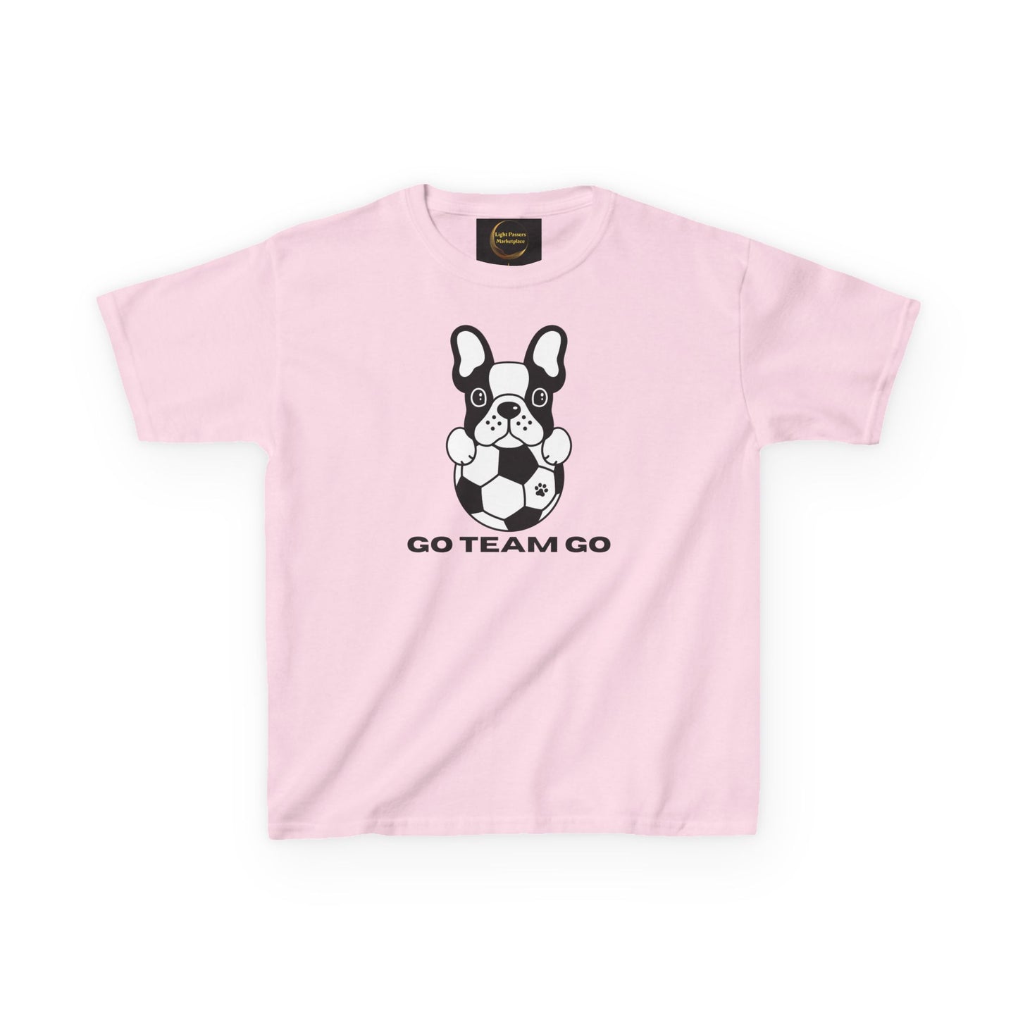 Youth T-Shirt - Soccer Dog Go Team Go Design