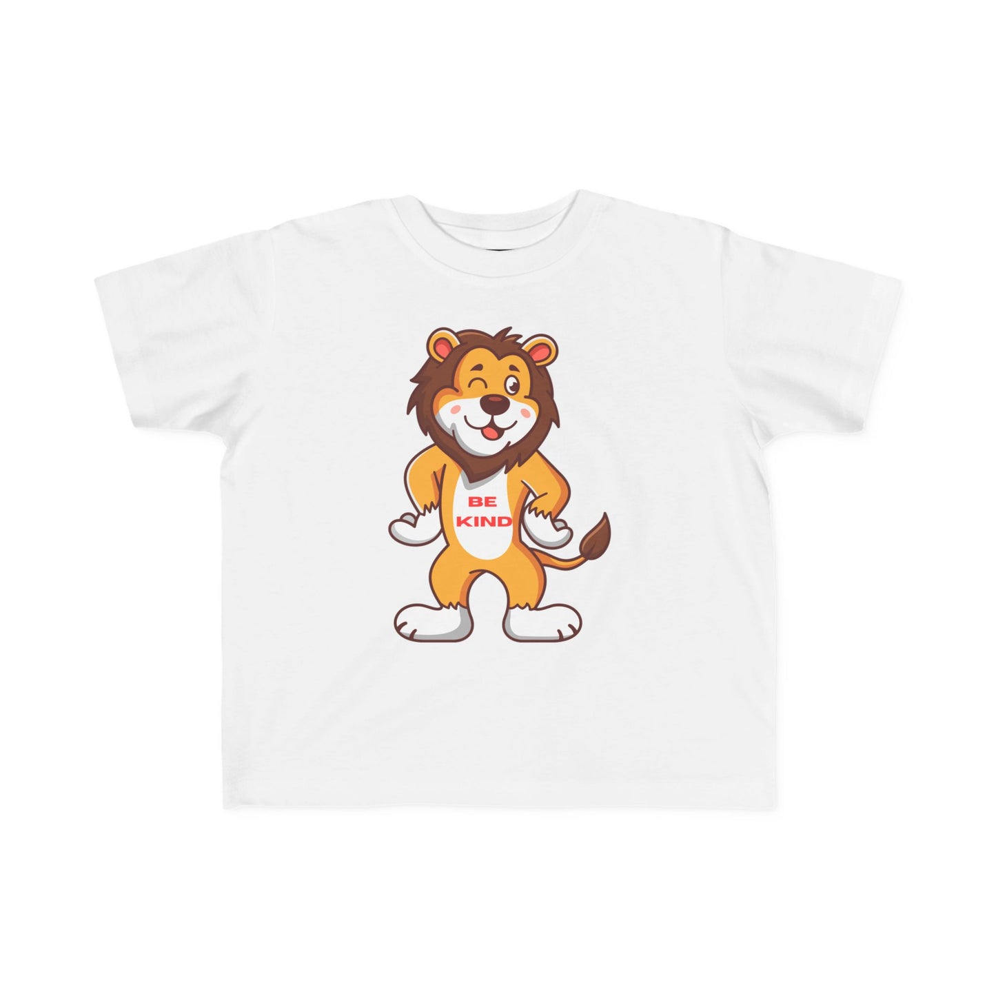 Toddler Tee — Cute Lion “Be Kind” Graphic Kids Shirt